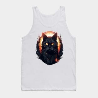 Purr-fectly SpookyBlack Cat Lovers Mom Dad Unleash Your Inner Witch with Black Cat Designs Tank Top